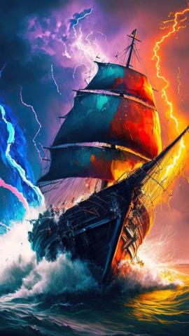 Ship In Storm IPhone Wallpaper HD  IPhone Wallpapers