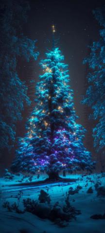 Christmas Tree Night Glow IPhone Wallpaper HD  IPhone Wallpapers