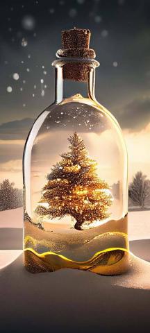 Christmas In The Bottle IPhone Wallpaper HD  IPhone Wallpapers