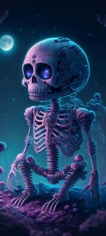 Skeleton In Space IPhone Wallpaper HD  IPhone Wallpapers