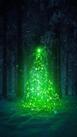 Christmas Tree Glow IPhone Wallpaper HD  IPhone Wallpapers