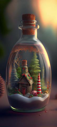 Christmas In A Bottle IPhone Wallpaper HD  IPhone Wallpapers