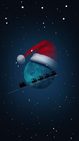 Christmas Moon IPhone Wallpaper HD  IPhone Wallpapers