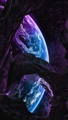 Earth From Asteroids IPhone Wallpaper HD  IPhone Wallpapers