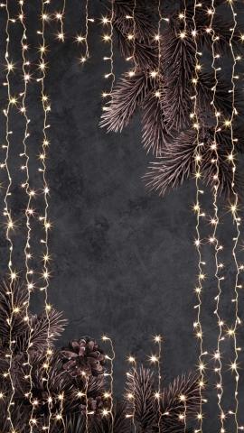 Fairy Lights Christmas Decoration IPhone Wallpaper HD  IPhone Wallpapers