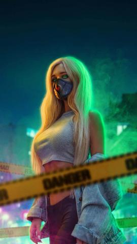 Masked Girl 4K IPhone Wallpaper HD  IPhone Wallpapers