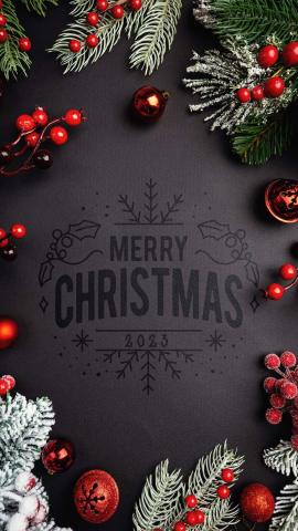 Merry Christmas 2023 IPhone Wallpaper HD  IPhone Wallpapers