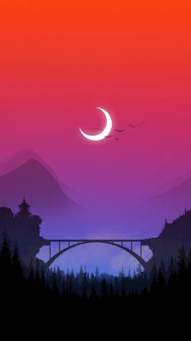 Night Moon Bridge IPhone Wallpaper HD  IPhone Wallpapers