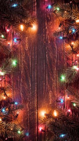Christmas Tree Lights IPhone Wallpaper HD  IPhone Wallpapers