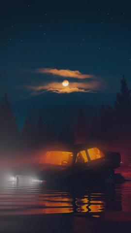 Drowning Car IPhone Wallpaper HD  IPhone Wallpapers