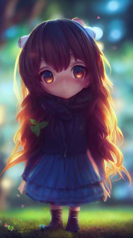 Cute Baby Girl Anime IPhone Wallpaper HD  IPhone Wallpapers