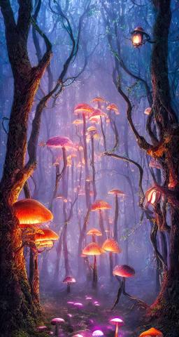 Magical Mushroom Forest IPhone Wallpaper HD  IPhone Wallpapers