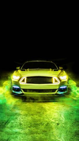 Mustang GT Lights IPhone Wallpaper HD  IPhone Wallpapers