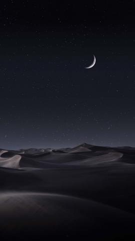 Desert Night Moon IPhone Wallpaper HD  IPhone Wallpapers