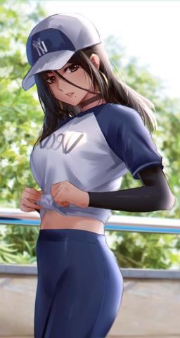 Anime Girl Morning Workout IPhone Wallpaper HD  IPhone Wallpapers