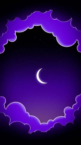 Cloudy Moon IPhone Wallpaper HD  IPhone Wallpapers