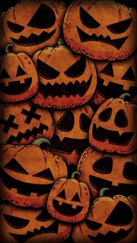 Pumpkin Faces Halloween IPhone Wallpaper HD  IPhone Wallpapers