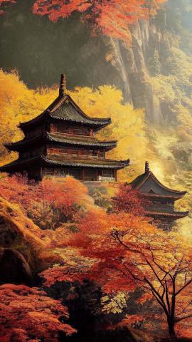 Temple In Forest IPhone Wallpaper HD  IPhone Wallpapers