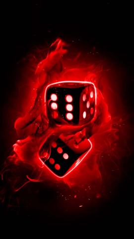Fire Red Dices IPhone Wallpaper HD  IPhone Wallpapers