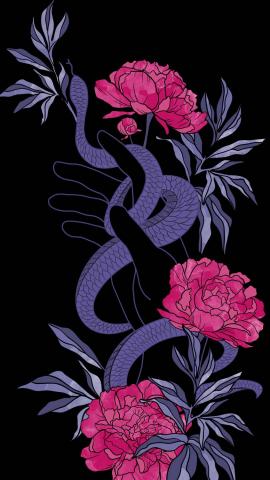 Flower Snake Art IPhone Wallpaper HD  IPhone Wallpapers