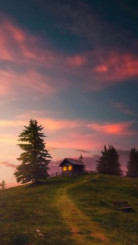 Uphill House IPhone Wallpaper HD  IPhone Wallpapers