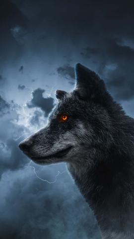 Thunder Wolf IPhone Wallpaper HD  IPhone Wallpapers