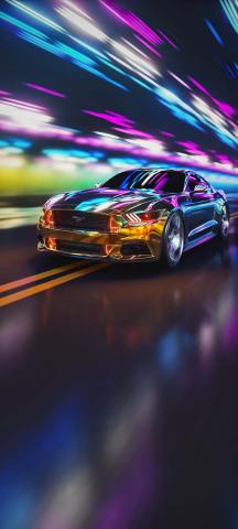Chrome Mustang IPhone Wallpaper HD  IPhone Wallpapers