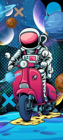Vespa And Astronaut IPhone Wallpaper HD  IPhone Wallpapers