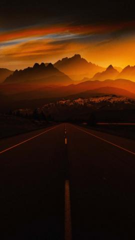 Sunrise Road IPhone Wallpaper HD  IPhone Wallpapers