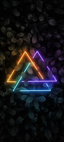 NEON TRIANGLE PATTERNS IPhone Wallpaper HD  IPhone Wallpapers