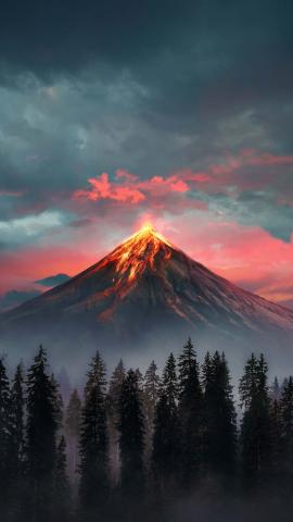 Volcano Eruption IPhone Wallpaper HD  IPhone Wallpapers