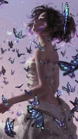 Butterfly Princess IPhone Wallpaper HD  IPhone Wallpapers
