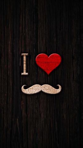I Love Mustache IPhone Wallpaper HD  IPhone Wallpapers