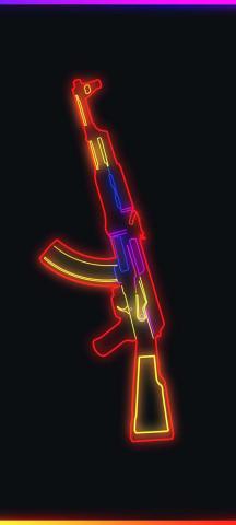 AK 47 NEON IPhone Wallpaper HD  IPhone Wallpapers