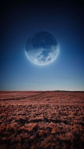 Moon And Farm IPhone Wallpaper HD  IPhone Wallpapers