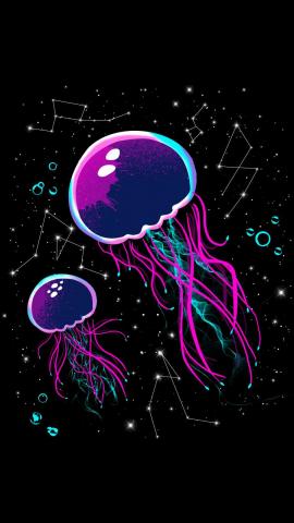 Space Jelly IPhone Wallpaper HD  IPhone Wallpapers