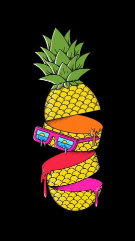 Pineapple Colors IPhone Wallpaper HD  IPhone Wallpapers
