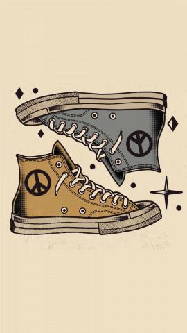 Peace And Chucks IPhone Wallpaper HD  IPhone Wallpapers