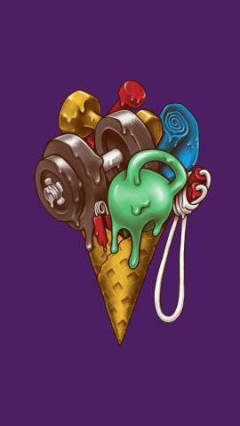 Ice Cream Workout IPhone Wallpaper HD  IPhone Wallpapers