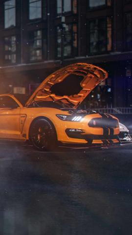 Ford Mustang Horsepower IPhone 13 Wallpaper  IPhone Wallpapers