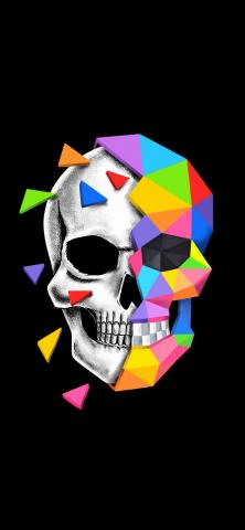 Skull Defragmentation HD IPhone Wallpaper  IPhone Wallpapers