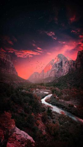 Mountain Valley River HD IPhone Wallpaper  IPhone Wallpapers