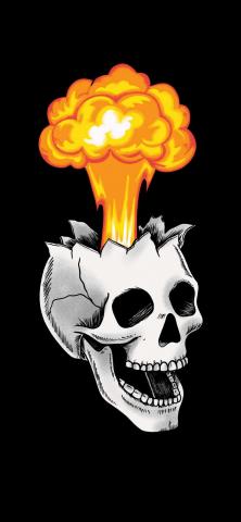 Skull Explosion HD IPhone Wallpaper  IPhone Wallpapers