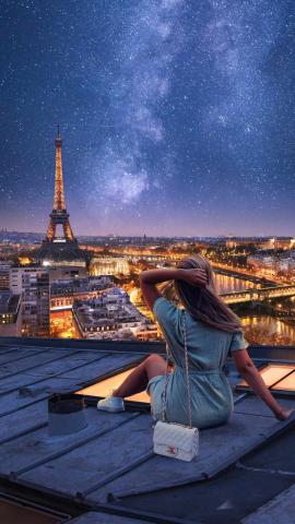 Lights In Paris 4K IPhone Wallpaper  IPhone Wallpapers