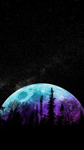 Night Moon 4K IPhone Wallpaper  IPhone Wallpapers