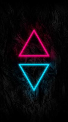 Neon Triangles 4K IPhone Wallpaper  IPhone Wallpapers