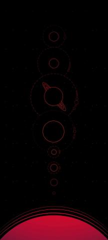 Solar System Minimal IPhone 13 Wallpaper  IPhone Wallpapers