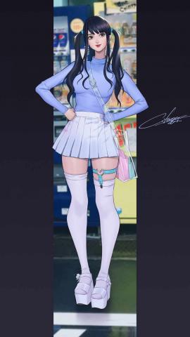 Urban Girl Anime IPhone Wallpaper  IPhone Wallpapers