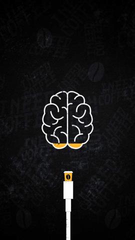 Coffee Brain Charge IPhone Wallpaper  IPhone Wallpapers