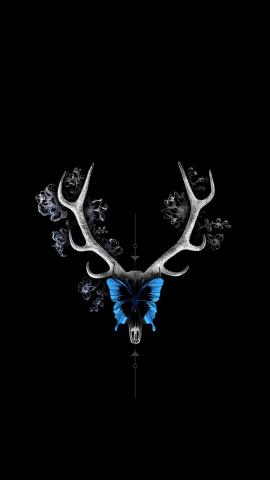 Deer Horns Art IPhone Wallpaper  IPhone Wallpapers